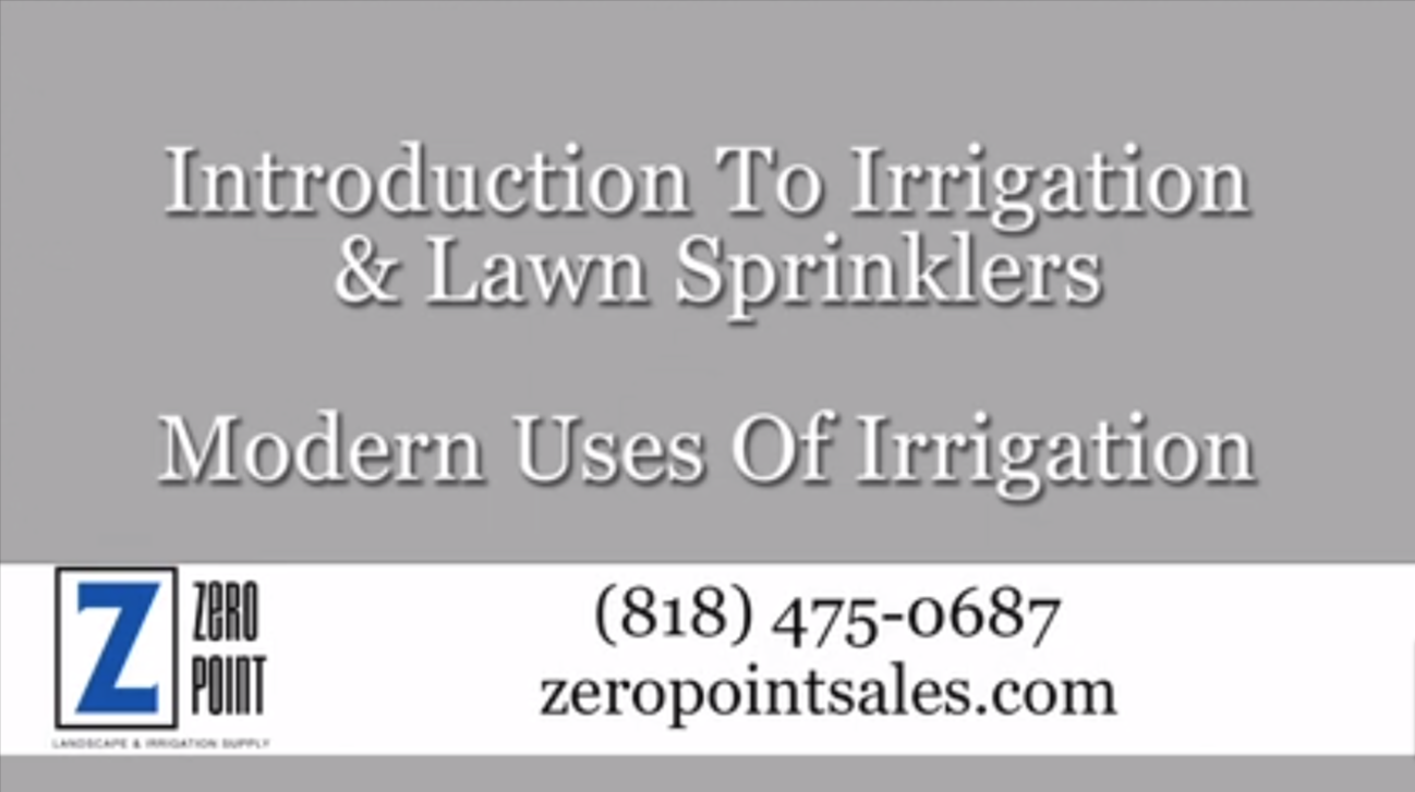 Modern Methods of Irrigation
