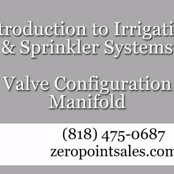 Valve Configuration- Manifold