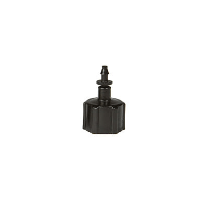 DIG 1/2 FNPT adapter with press-fit barb, Black