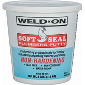 Weld-On 80100 Soft Seal Plumbers Putty/14 Oz