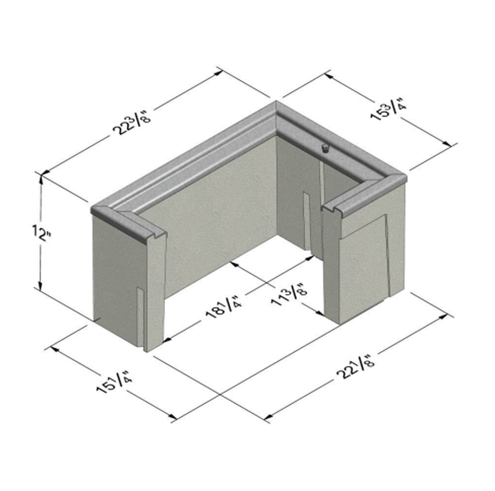 Christy Concrete Utility Box B1017 - Traffic Rated - no lid