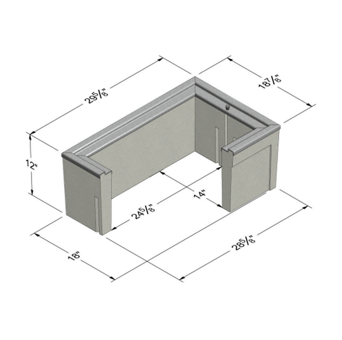 Christy Concrete Utility Box B1324 - Traffic Rated - no lid