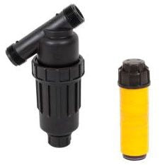 DIG 1 MNPT XL FILTER WITH DISC ELEMENTS 80 mesh, Yellow