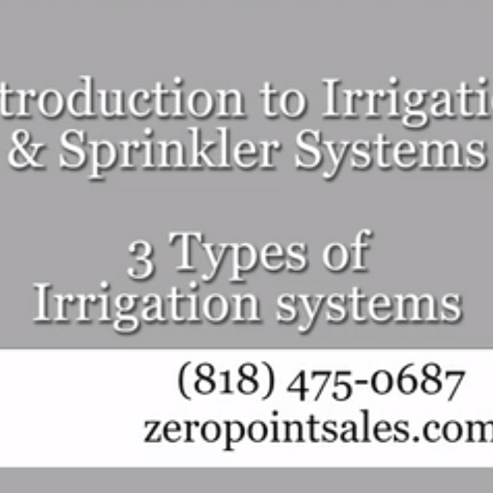 3 Types of Irrigation Systems