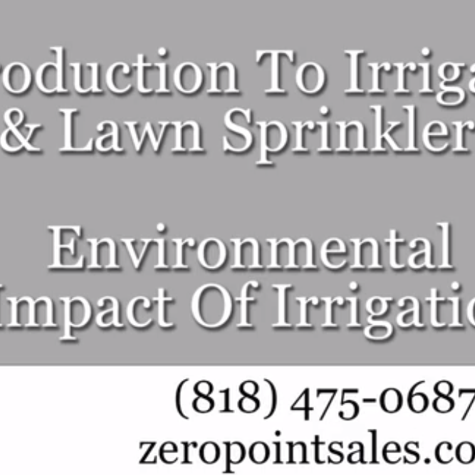 Environmental Impact of Irrigation