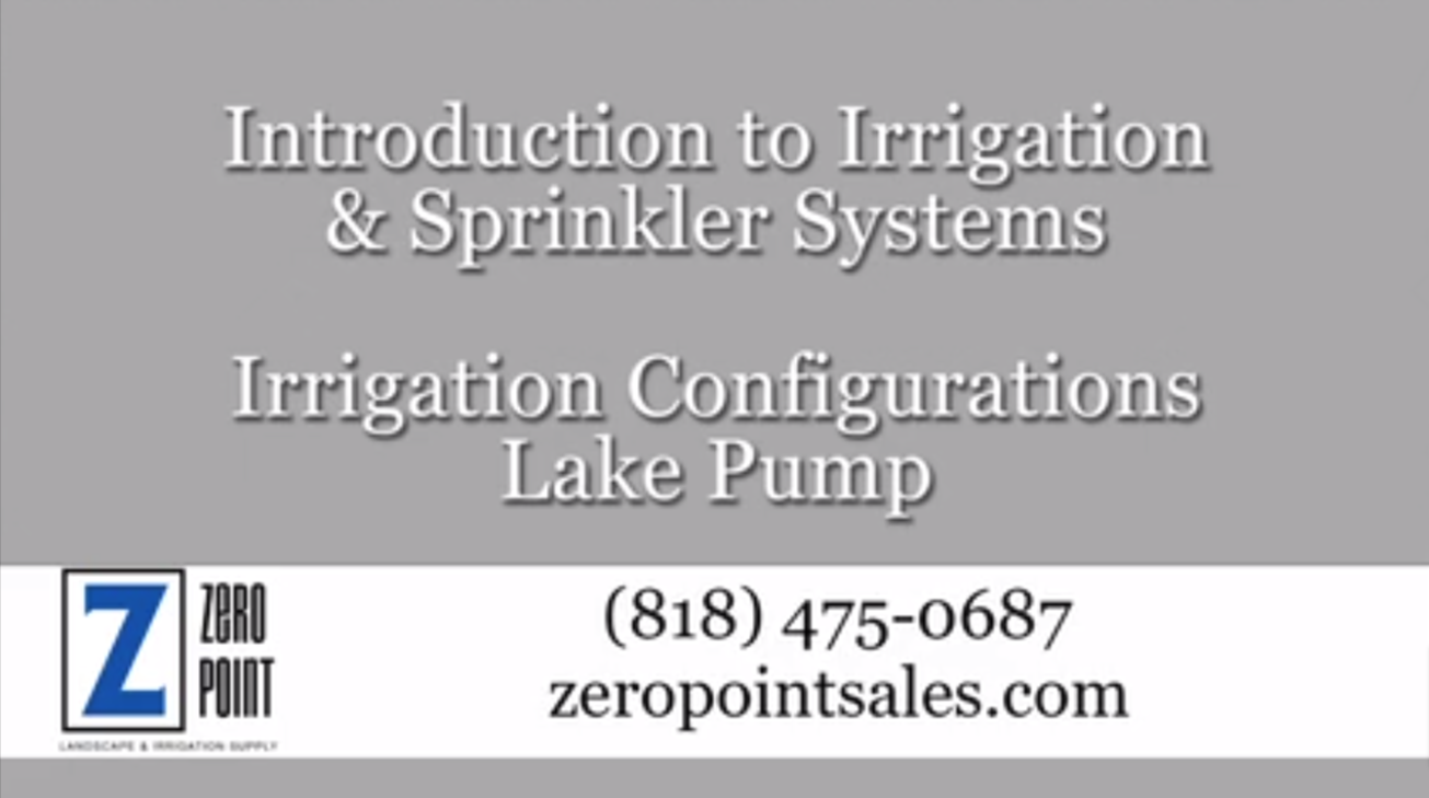 Irrigation Configuration - Lake Pump