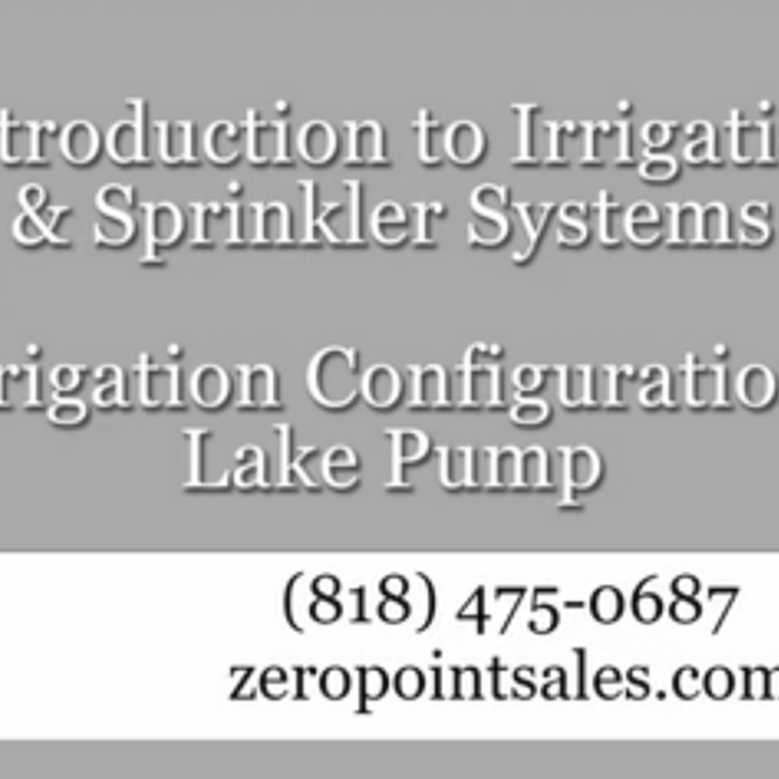 Irrigation Configuration - Lake Pump