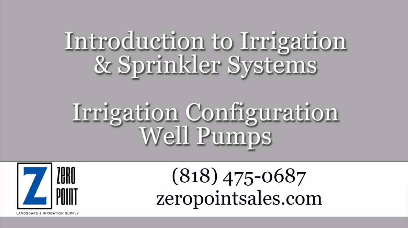 Irrigation Configuration- Well Pumps