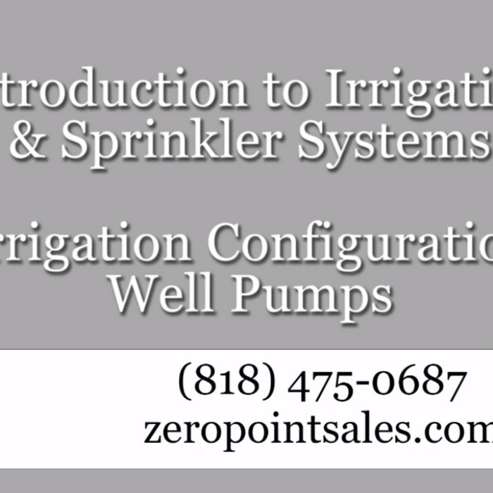 Irrigation Configuration- Well Pumps