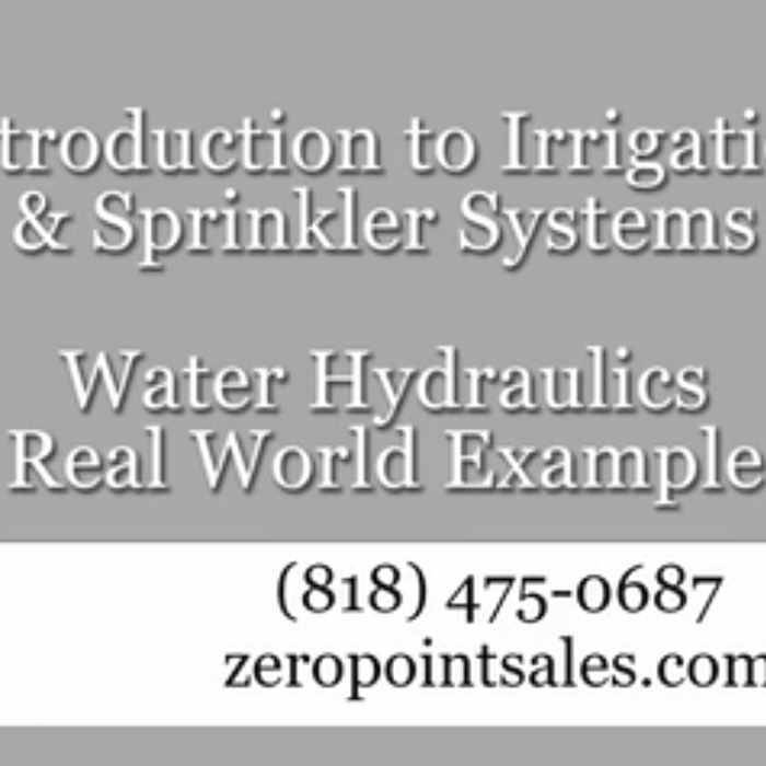 Water Hydraulics - Real World Examples