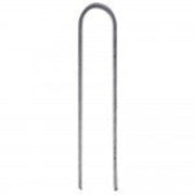 Metal stake on a white background
