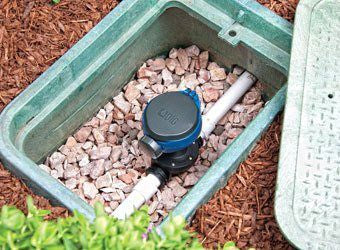 DIG 400A-100, Single Station Battery Controller With 1" Inline Valve / With Rain Sensor Connection