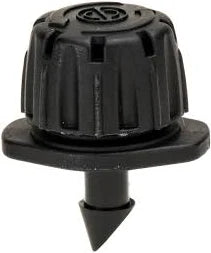 DIG- 06-011, Adjustable Dripper on barb 0-10 GPH, 8 stream 360 , Black