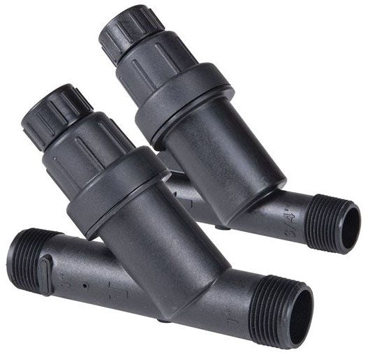 DIG 1 MPT filter with 150 mesh stainless steel screenand built-in 45 PSI pressure regulator