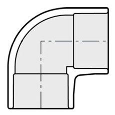 3/4" PVC UVR 90ELL SOC SCH40