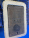 Rectangular metal cover with 'RCV' marking on a blue background