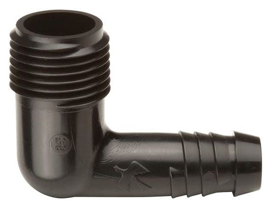 1/2" Male NPT X 1/2" Barb Elbow Swing Pipe Fittings