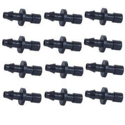 Drip Emitter 12-Outlet Manifolds Accessory, Converter barb, Black