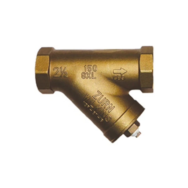 Wilkins 112-SXL, 1-1/2" Cast Bronze Y Type Strainer, FNPT x FNPT, 20 Mesh, 6 5/16 in Length, Lead Free Bronze