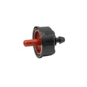 DIG- PCO-040, 4 GPH Self- flushing Pressure Compensating Drip Emitter W/ Barbed Inlet-Red