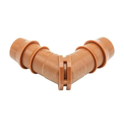 1/2 Barb Fittings, 17mm Insert Elbow .600" ID, Brown