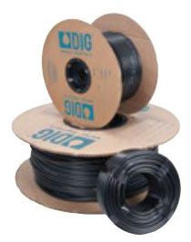 DIG 1/8 Vinyl Distribution Tubing .118" ID x .187" OD 500', Black