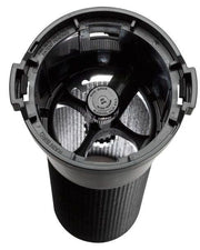 An image of an 18-inch root watering system with a 4-inch vandal-resistant locking grate and a semi-rigid mesh tube.