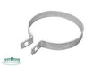 Metal fence bracket on a white background