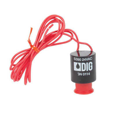 DIG Solenoid plunger assembly with rubber cap