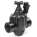 Black mechanical valve on a white background