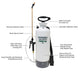 Sprayer with labeled parts on a white background