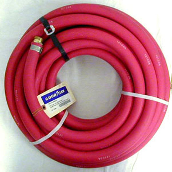 Goodyear Heavy-Duty Contractor Water Hose Red, 3/4" X 50' Long