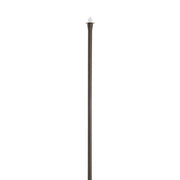 Tall cylindrical object with a white top on a white background