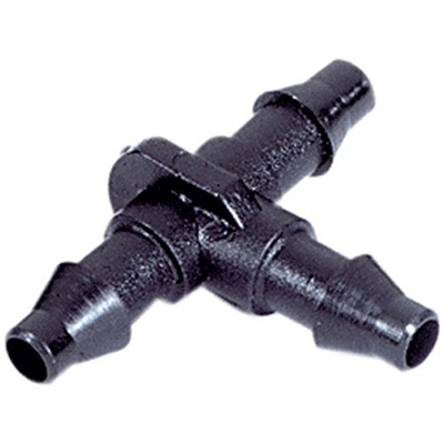 1/4 Tee Fittings, Black