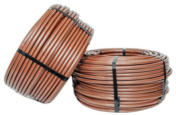 DIG 17 MM PC Dripline With CV, 12 spacing, .6 GPH, .670" OD, 250' Brown