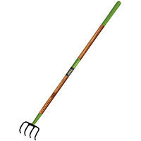 Ames 100525972, Tools Forged Garden Cultivator 4-Tine with Ash Handle