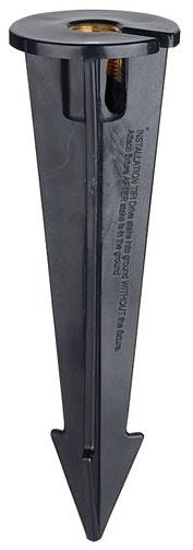 AMP- VAC-STK2-10-BBK, 10" Large Groove Hammer PVC Ground Stake With Brass Insert