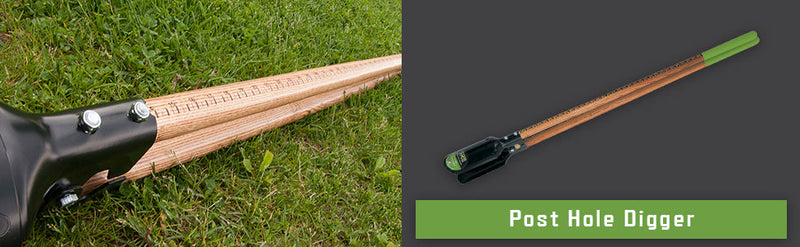 Ames 100525094, post hole digger with ruler 44" handle
