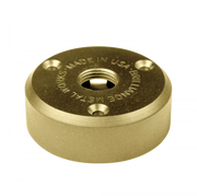 Brass component with 'Made in USA' text on a white background
