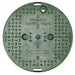 Green irrigation control valve cover with 'Irrigation Control Valve' text on a white background