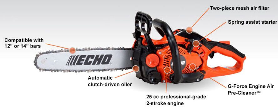 Echo CS-2511P-12, Chain Saw 25CC W/12" B&C