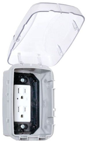 OUTLETVCVR1, GFCI Outlet In-Use Cover Single Gang W/Inserts