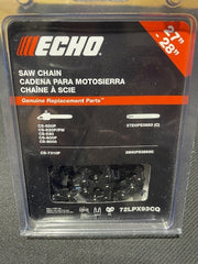 Echo saw chain packaging on a gray background