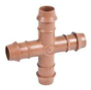 Copper plumbing fitting on a white background