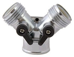 Aqualine HYZ SO 3/4" zinc hose Wye with shut-off