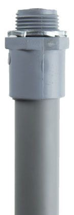 AMP- VAC-CONDUIT1-3424, 24" Length, 3/4" PVC Conduit for Transformers, W/Terminal Adapter & a Ring Clamp