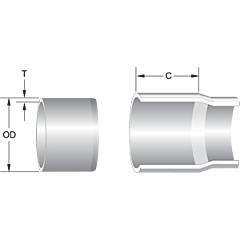 ERA- 4" PVC Schedule 40  Pipe White Solvent Weld ASTM D2241 - SDR-26-SCH40- 10LF Bell Ended-Import