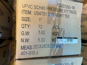 1" PVC TEE SOC SCH40- Import