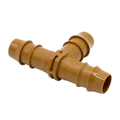  1/2 Barb Fittings 17mm insert tee .600" ID