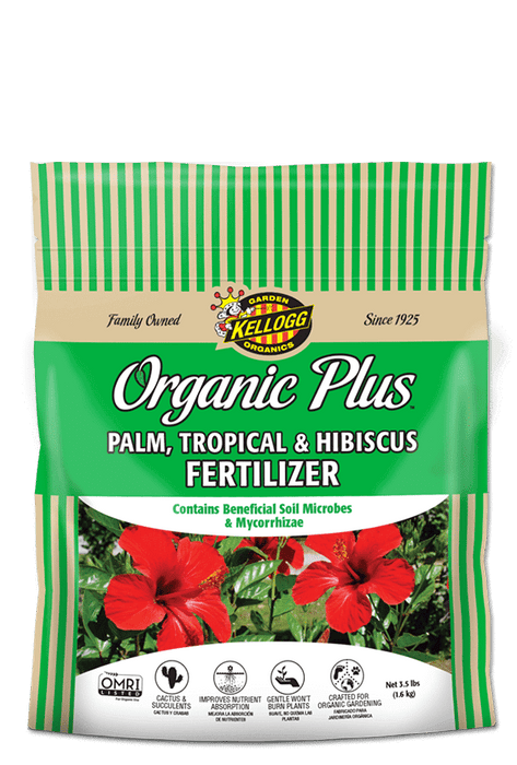 KELLOGG- 3006 Garden Organic Fertilizer Palm, Tropical, & Hibiscus, 4-6-4